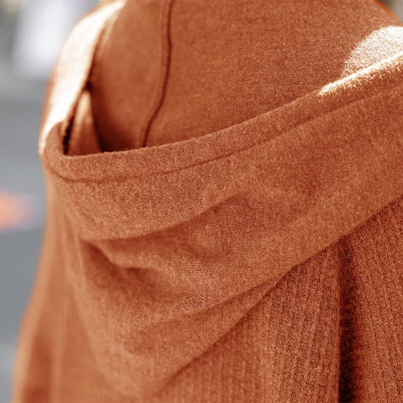 Mokana Women's Hooded Knit Long Sleeve Dress