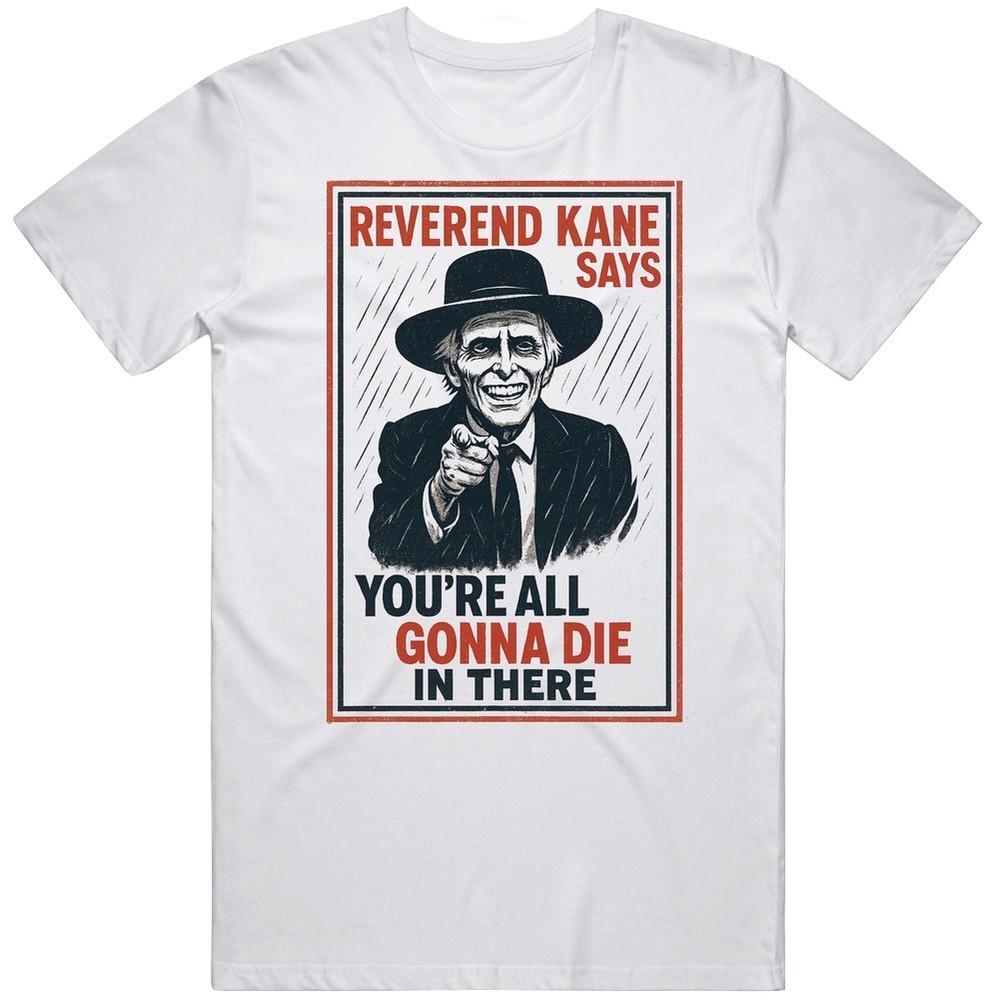 

Reverend Kane Funny Uncle Sam Parody Poltergeist 2 Movie Fan T Shirt 4XL