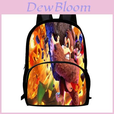 Donkey Kong Bananza Backpack With Large Capacity For School And College Use