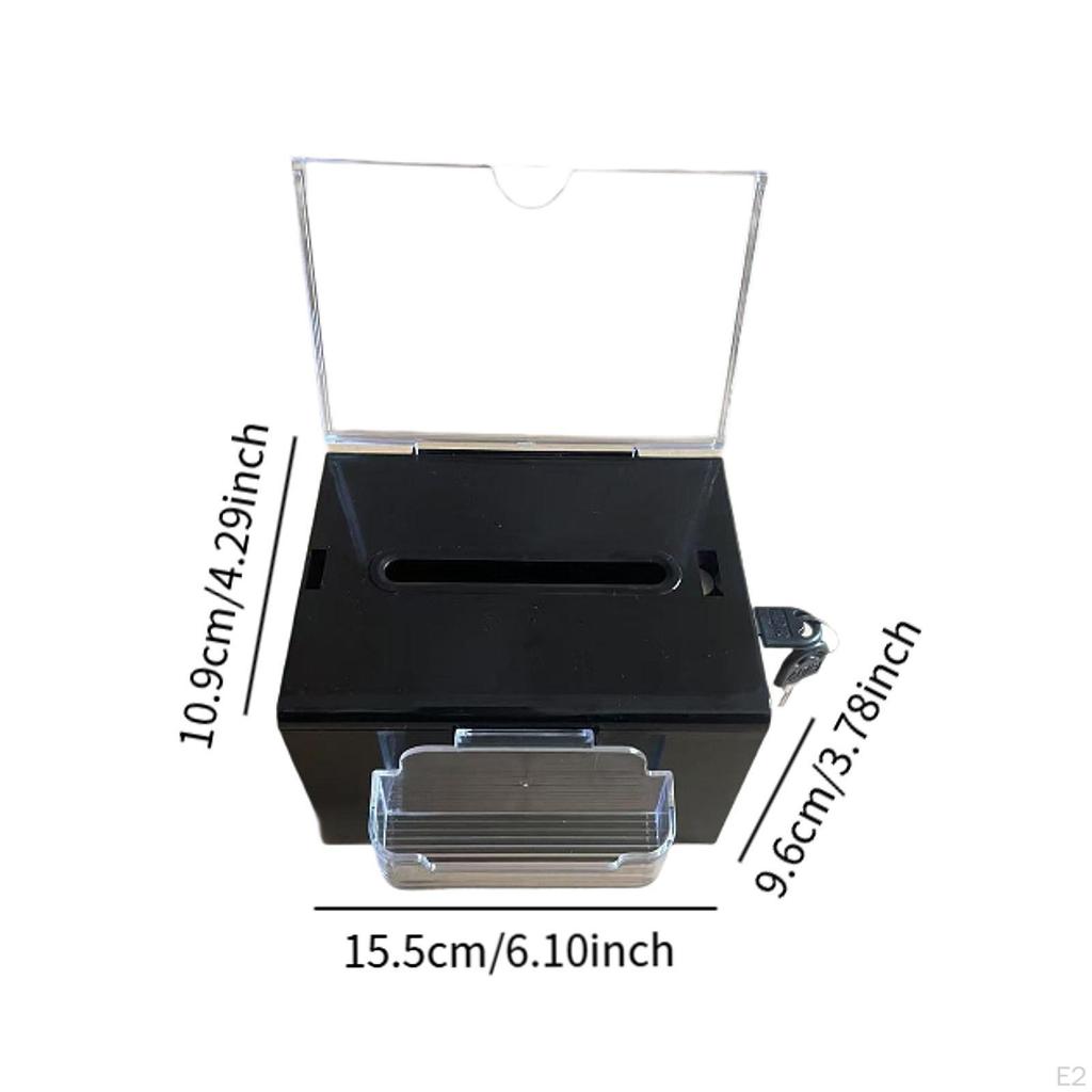 Acrylic Comment Box for Business Cards and Donations At Reception Tables