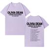 Singer Olivia Dean 2025 Tshrit Fashion Short Sleeve T Shrit Men Women Hip Hop Oversized Cotton Casual Comfort Tshrits Streetwear