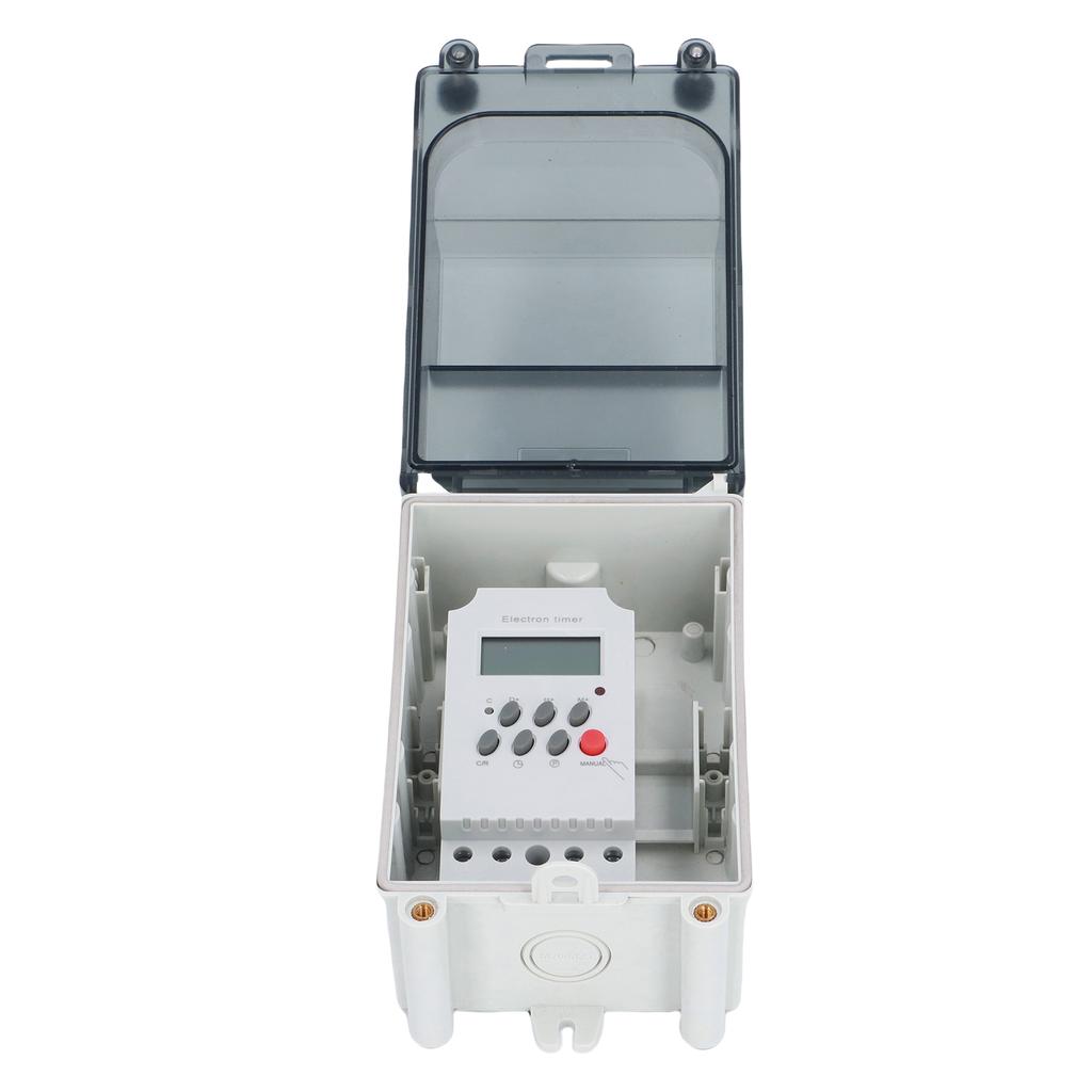 Pool Pump Timer Rain Proof Resin PC Shell Programmable Water Pump Timer Switch with Password Lock for Outdoor