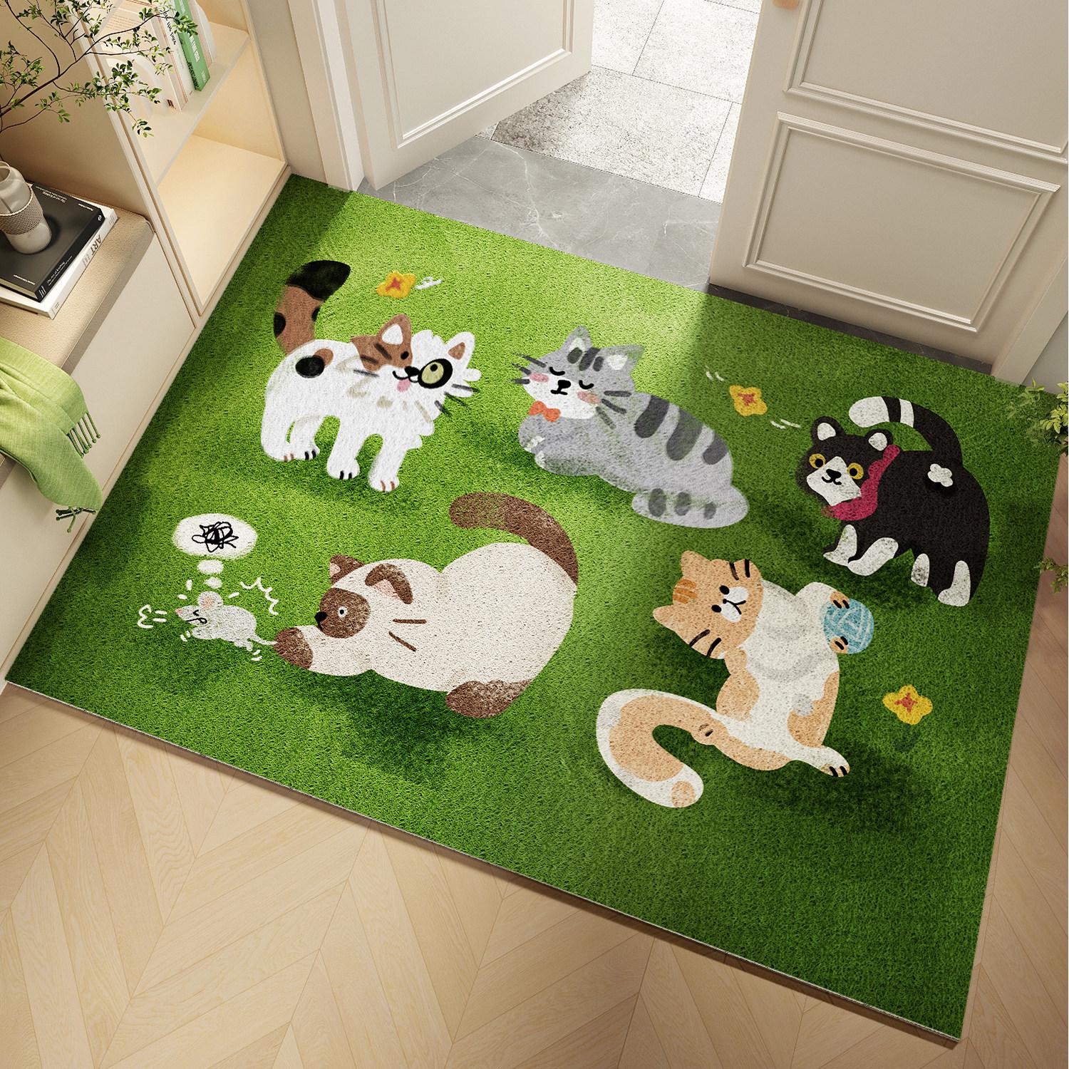 

Silk Loop Cartoon Non-slip Entrance Door Mat | Dirt-resistant Foot Mat for Home 40x60 cm