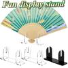 1/2pcs Acrylic Foldable Fan Stand Display Stands Holder Space-Saving Desk Organizer For Japanese & Chinese Hand Fans