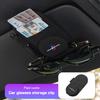 OYDM5 Magnetic Leather Car Glasses Clip for E28 E39 E46 E53 E60 E92 F10 F20 F48 G60 G70 X1X5X6 X7 Sun Visor Sunglasses Holder Clip