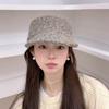 Streetwear Flat Top Wool Newsboy Hat For Fall And Winter Fashion Men Women
