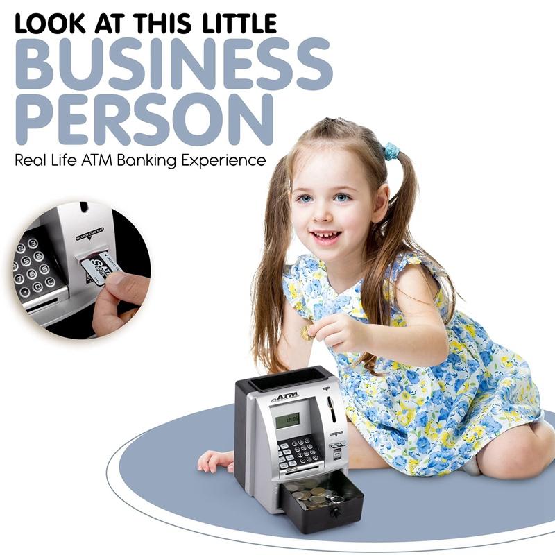Bankomat, který naučí děti hospodařit s penězi za peníze Mini Banknote Prasátko
