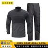 Mens Camo Tactical Long Sleeve Set Outdoor Training Suit Breathable Cotton Blend Hiking Running