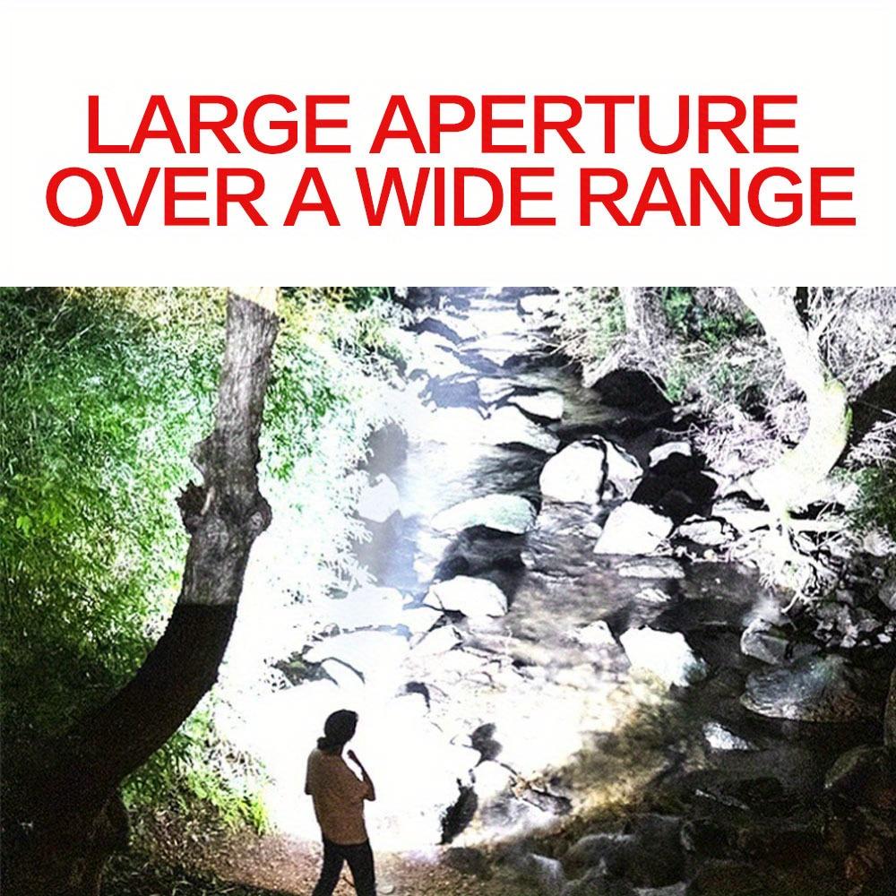 Zoom flashlight Type-C fast charging long-distance zoom suitable for emergency situations, home, outdoor, camping, power outages