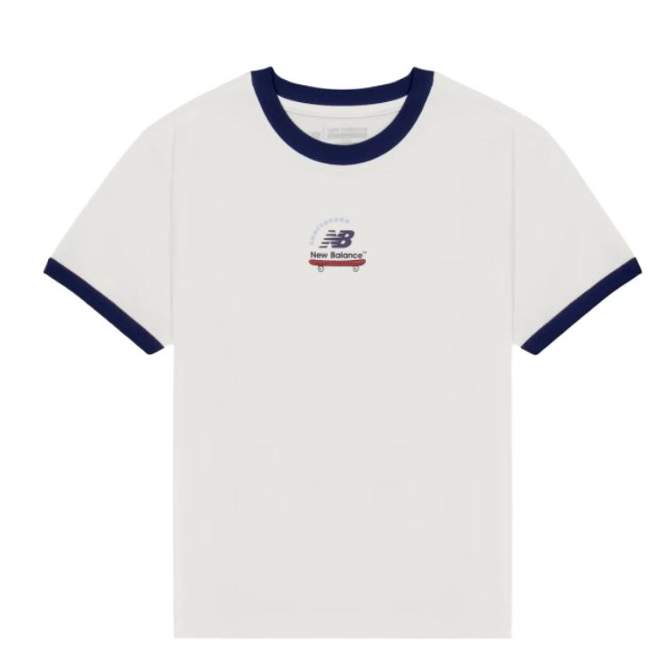 New Balance T Shirt White Kids  7EF2S033-IV 130