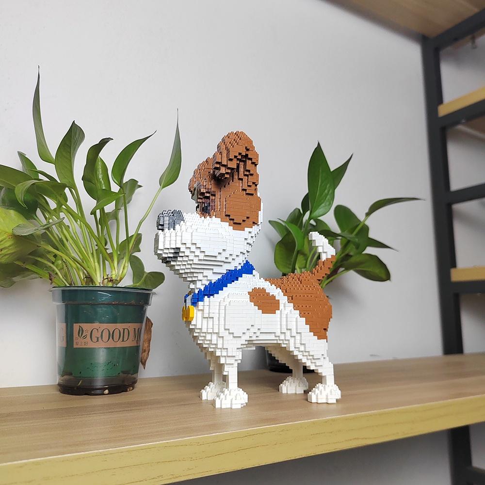 DOUBUIT Micro Mini Block Yorkshire Terrier Model Toy - Pet Enthusiast Gift, Exquisite Decoration, Kids Educational Birthday Toy