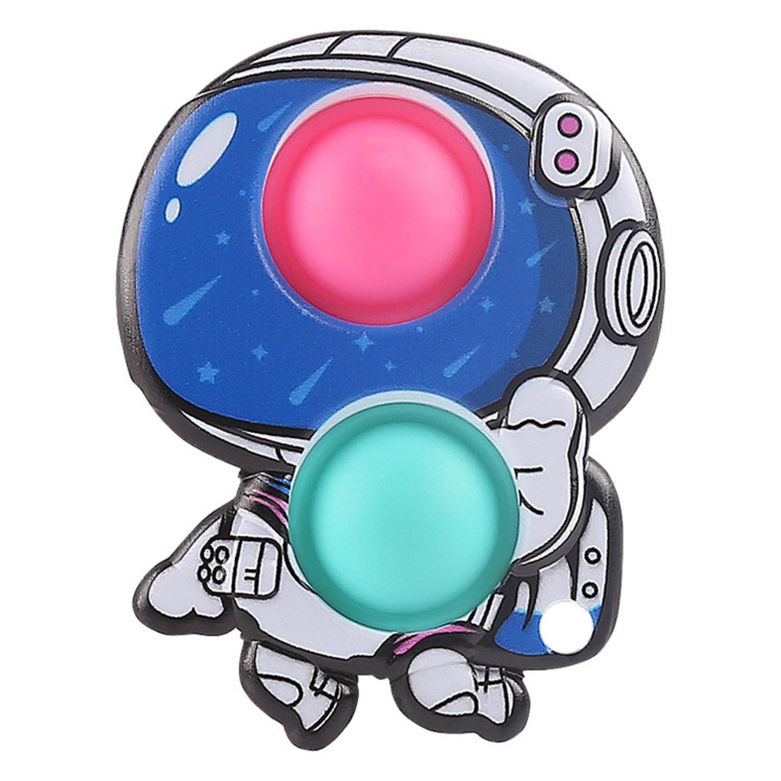 

Stress Relief Toy Pop Bubble Fidget Spinner Mouse Shape Durable Silicone Sensory Toy for Kids and Adults Portable Size