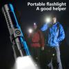 High-Intensity Flashlight: For Outdoor Home & Camping Use, Suitable for Cycling, Long-Range, USB-Rechargeable Zoomable LED Light