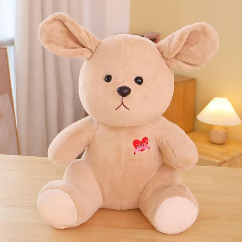 Cute Little Bear Doll Plush Toy Mumu Bear Ranran Rabbit Doll Birthday Gift Sleeping Doll Gift