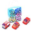 Children Simulate Educational Trailer Toy  Truck Kids Race Car Set 6PCS