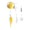 Door Hanging Electric Cat Feather Toy Smart Self Play Cat Teaser Toy Automatic Cat Toy with Feather Fluffy Ball And Tassel for Indoor Cats