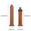 Leather wristwatch strap for Apple Watch 49mm 46mm 45mm 44mm 42mm 41mm 40mm 38mm 45mm for iWatch Series 11 10 9 8 7 6 5 4 Ultra3