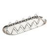 W-shaped Taco Stand with Tray Rust-proof Pancake Display Tray Stainless Steel Taco Holder  Baking