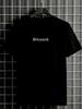 Unisexs Streetwear Tshirt Black With Gothic Font Print Casual Comfortable And Ideal For Modern Urban Looks