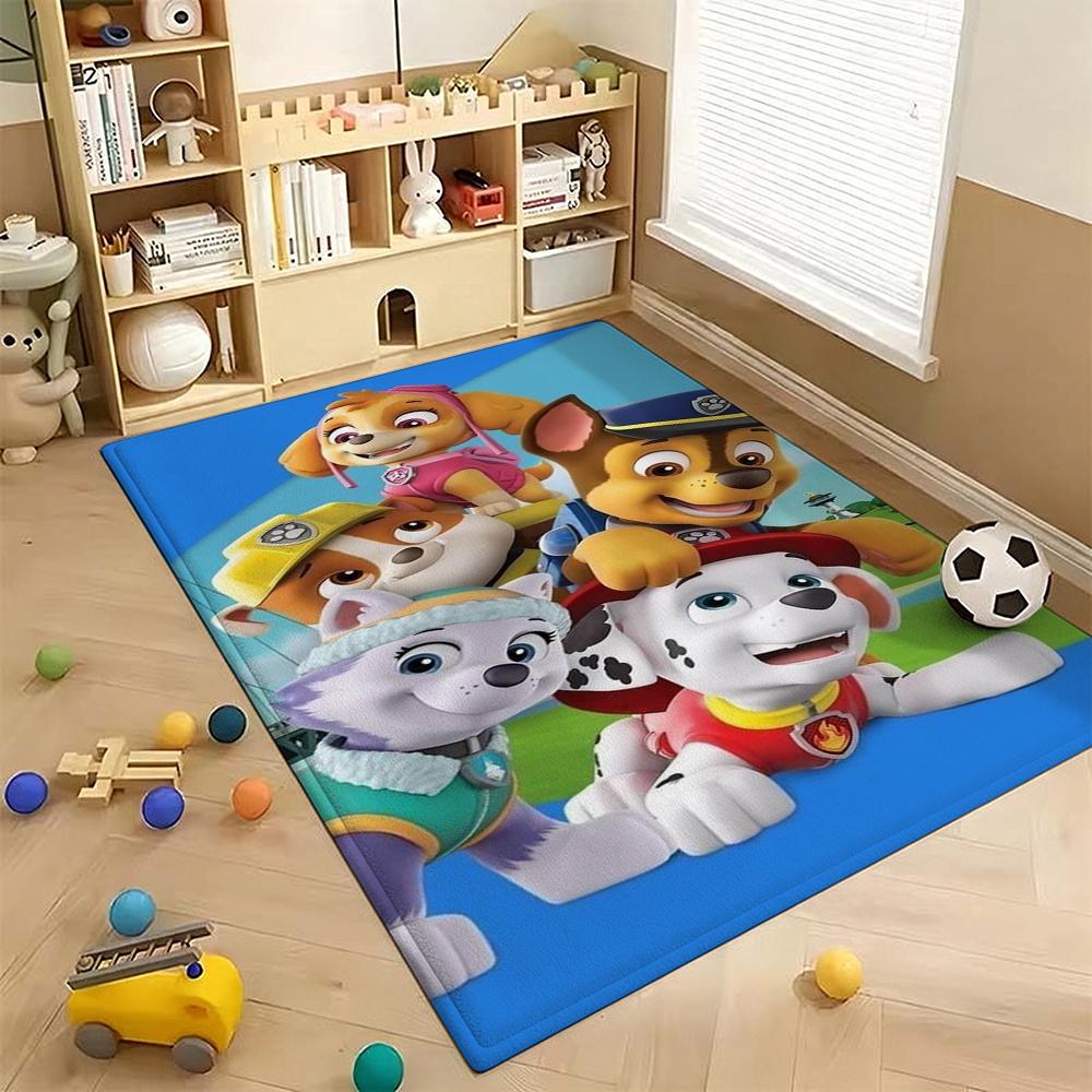 Paw Patrol Pups' Happy Time Patterned Rug Durable Stainresistant Carpet For Hallway Balcony Study Home Party Decor Birthday Gift