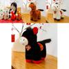 Cute Multicolored Pony Plush Doll Toy With Embroidery Design For New Year Celebrations