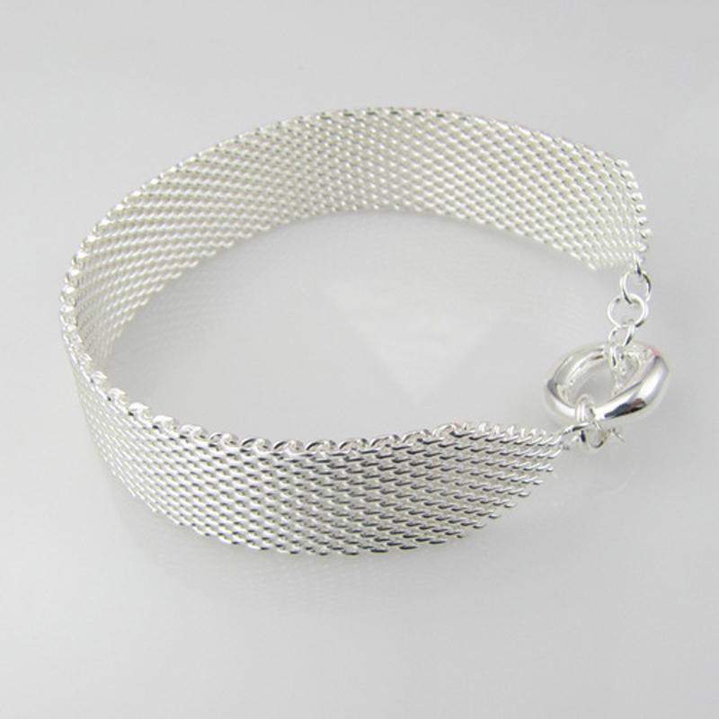 Jewelry Arrivals New Sterling Silver Wide Classic Menwomens Bracelet Bangle