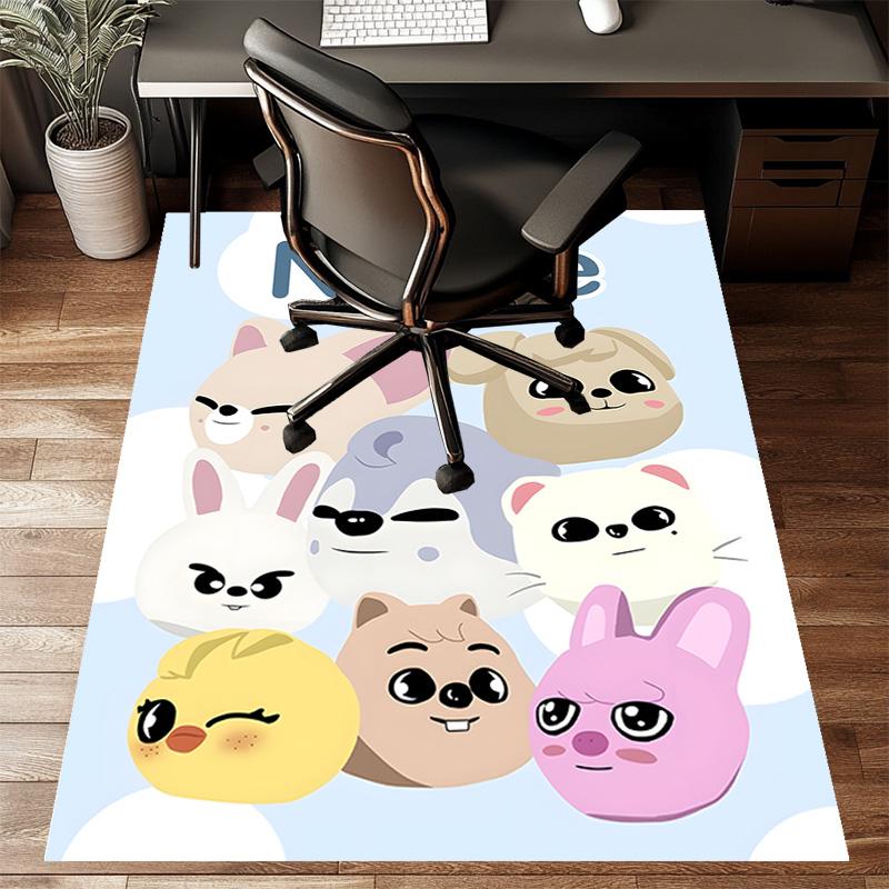 Custom Kpop Team Mat Personalized Name, Polyester Washable Indoor Entryway Rug, Gift for Christmas, Easter, Thanksgiving Day