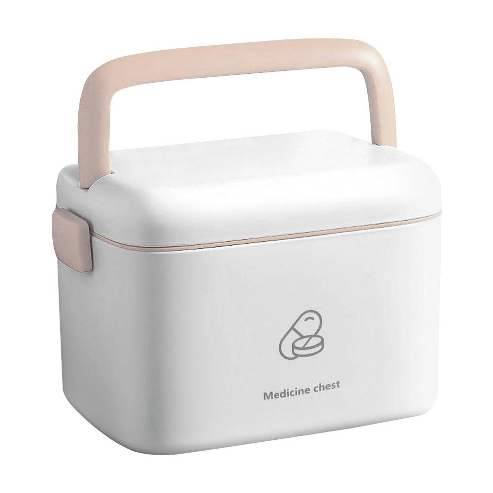 

Large-Capacity Box Organizer Emergency Multilayer Household storage Bin Suitable for Pill Case Bandage білий