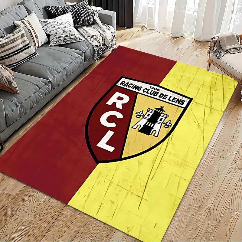 Racing Club De Lens Carpet Suitable As a Non-slip Mat for the Living Room or Bedroom Sofa