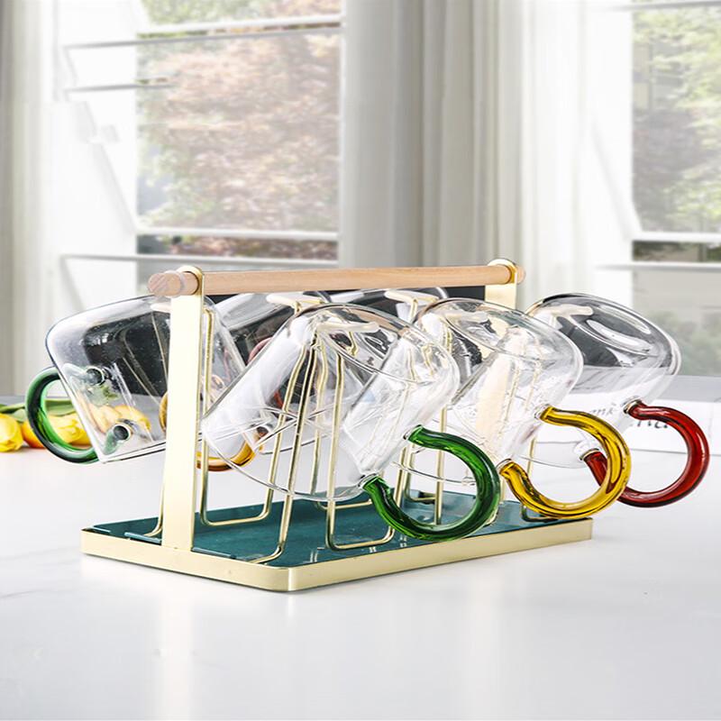 Flevance Heat-Resistant Transparent Glass Tumbler Set (6-Pack)