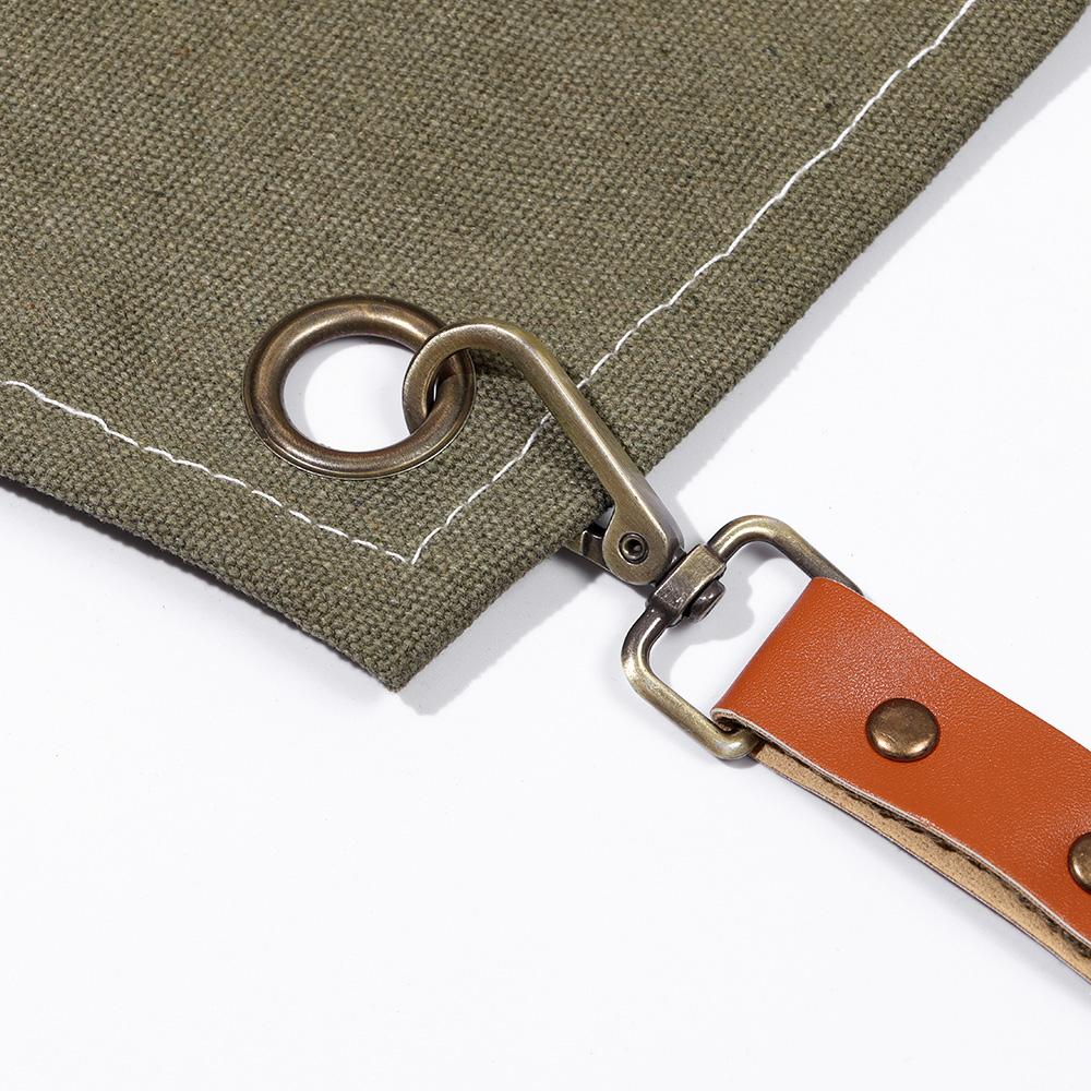 Thicken Antifouling Women Men Waterdrop Resistant Cotton Canvas Barista Apron Canvas Denim Apron