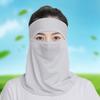 New Ice Silk Cycling Face Mask Thin Breathable Ice Silk Face Mask Uv Sun Protection Face Cover Men Women