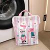 4Pcs Cute Mesh Laundry Bags Set Auto-lock Zipper Travel Clothes Organizer  Stocking