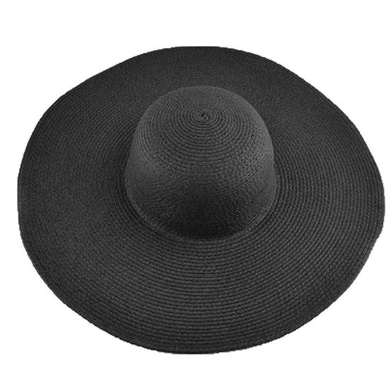 Sun Hat Widen  Brim Sun Protection Solid Color Summer Outdoor Fashion Ladies Big Brimmed Straw Hat Women Accessories