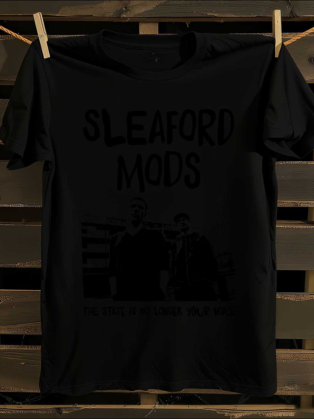 Sleaford Mods Punk Music Graphic T-Shirt Mens Tshirt Womens Tshirts with Letters Print Short Sleeves T-Shirt Casual Street Tee Shirt Top M
