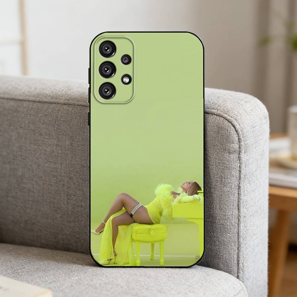 S-Singer B-Beyonce Phone Case For Samsung S25,S24,S21,S22,S23,S30,Ultra,S20,Plus,Fe,Note,10,9,5G Black Cover