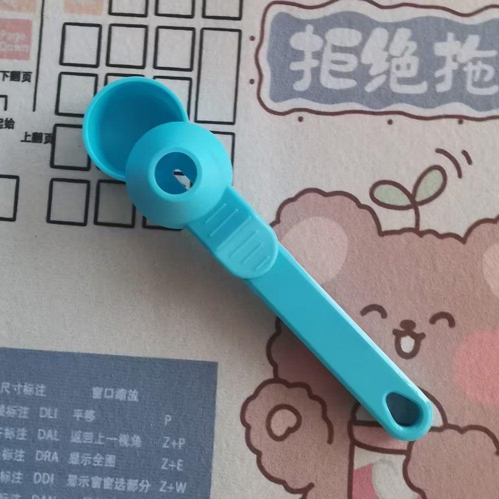 New Spill-Proof Protein Powder Sliding Spoon Reusable with Longer Handle Powder Spoon Measuring Spoon Funnel Kitchen Gadgets