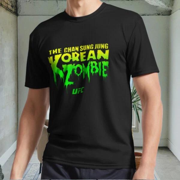 

New Korean Zombie Active Logo Men s Black T shirt Funny Size S to 5XL XL