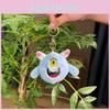 Whimsical Plush Monster Doll Keychain With Adorable Features And Colorful Chain Options