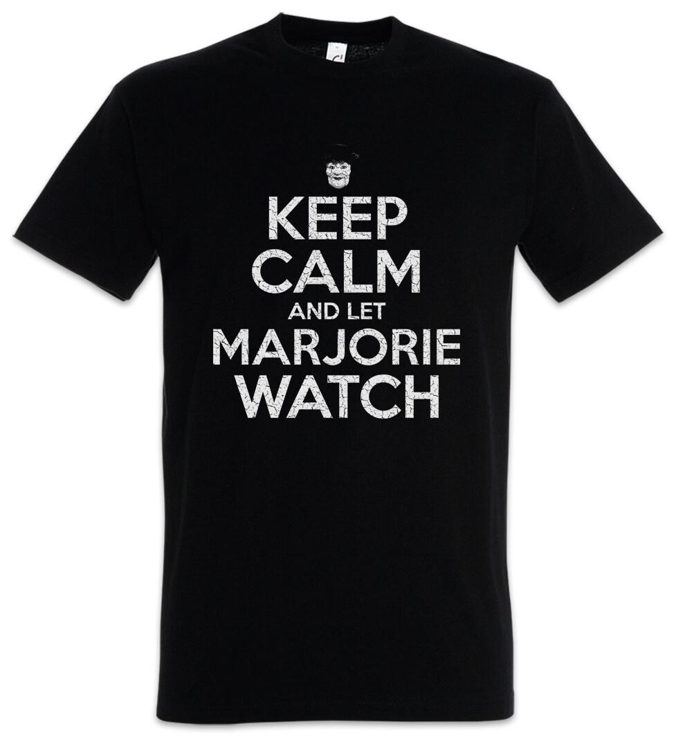 Keep Calm And Let Marjorie Watch T-Shirt American Fun Horror Story Puppet- S