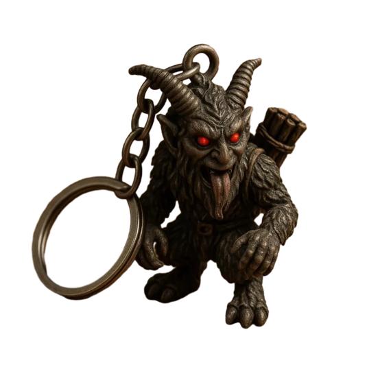 

Крампус Брелок Винтажный Резной Ужасное Существо Демон Кольцо для Ключей Рюкзак Школьная Сумка Подвесное Украшение Шарм для Сумки Подвеска для Кошелька 1pc
