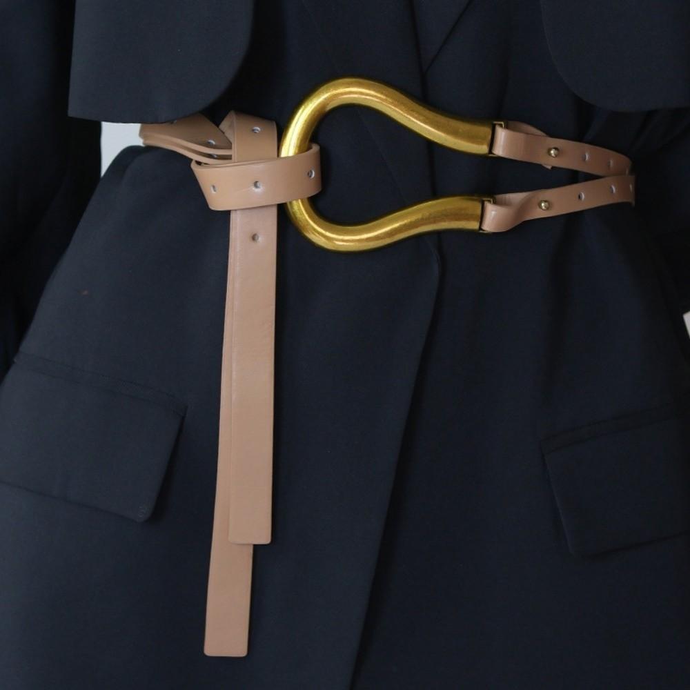Vintage Decorative Buckle Belt Adjustable Lady's Knotted Belt Women's Waist Belt Daily Wear
