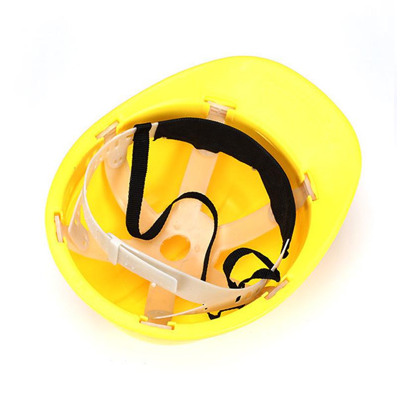 Cross-border Construction Site Safety Helmet with 6-Buckle PE Plastic and Sun Visor, Dustproof and Logo Customizable
