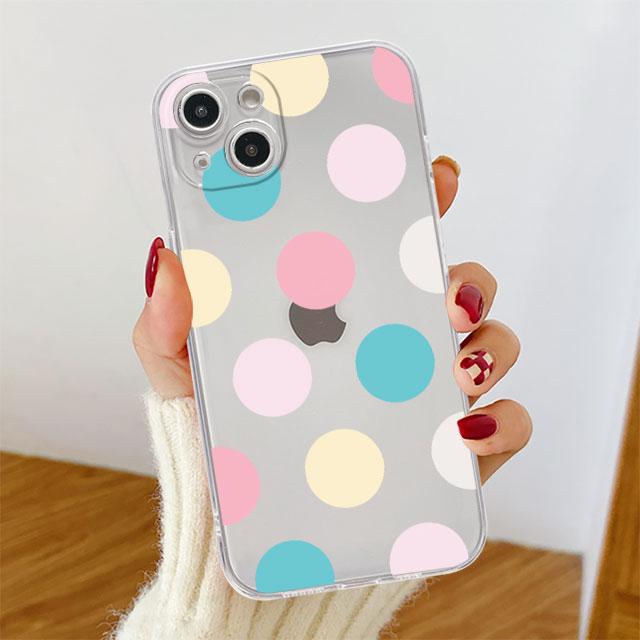 Smiley Gesicht Streifen Klar Fall Für Apple iPhone 14 11 13 12 Pro 7 8 Plus XR X XS Max 6 6S 13Pro Silikon Telefon Abdeckung