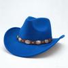 Men's and Women's Woolen Hats, European and American Outdoor Travel Fashion Trend Jazz Top Hat, Western Cowboy Hat