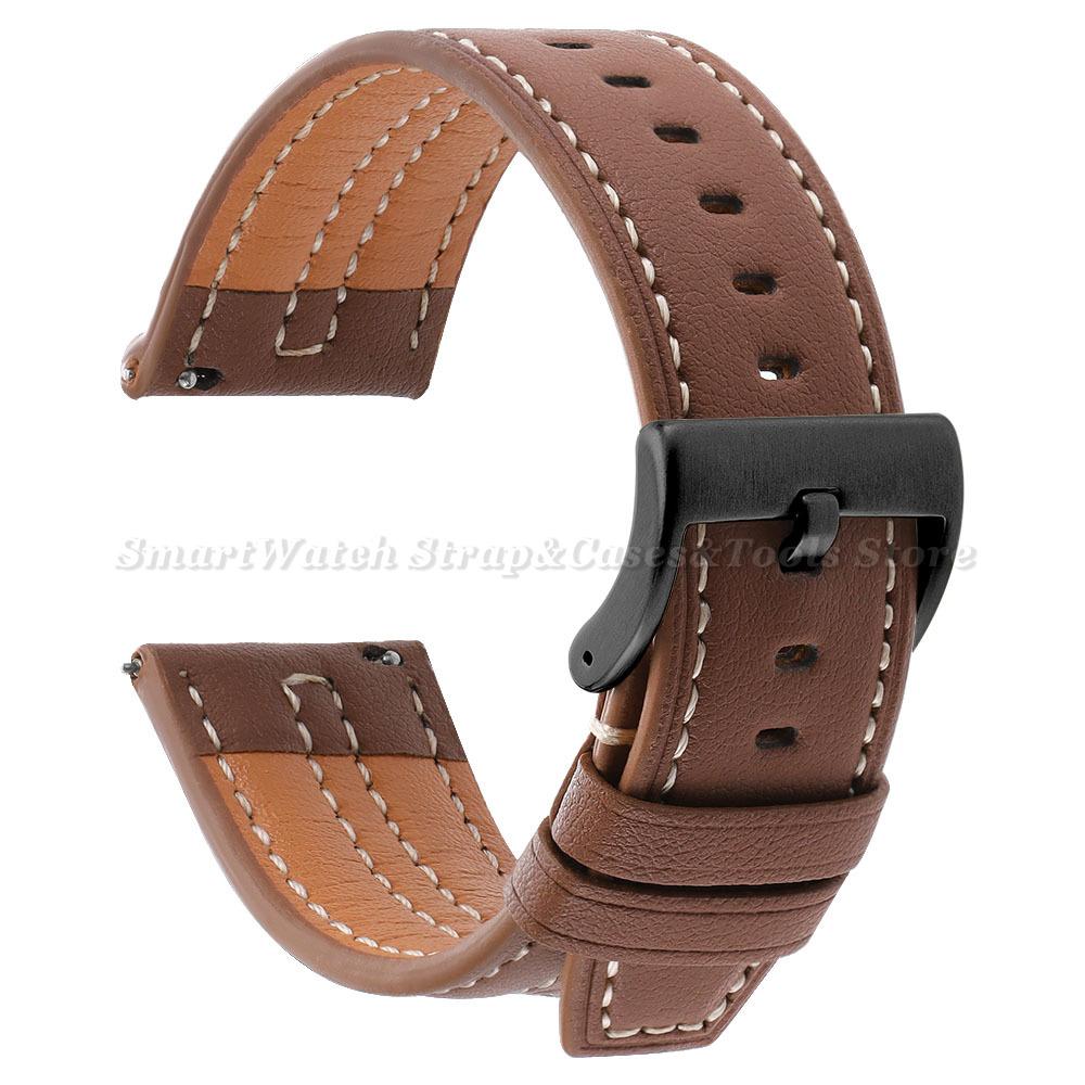 20mm 22mm Retro Watch Band Women Men Wristband Quick Release Universal Replacement Strap for Samsung Galaxy Watch 7 40mm / 44mm