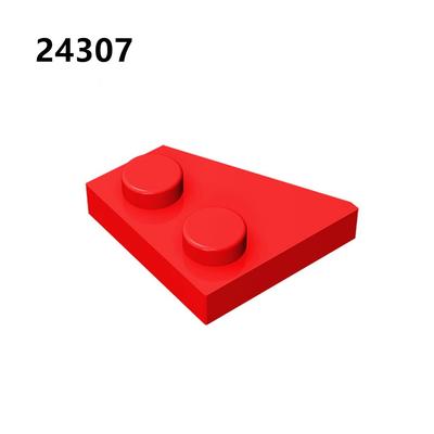 Particelle piccole compatibili Building Block 24307 Building Block 2X2 Piastra a cuneo destra Accessori giocattolo Parti di montaggio