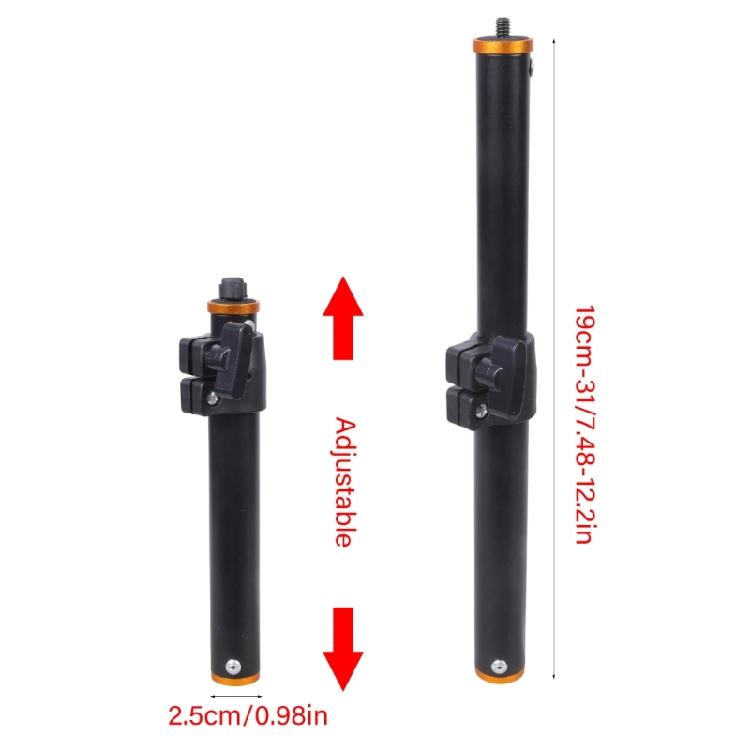 Universal 1/4Inch Camera Quick Release Adapter Rod Aluminum Retractable Support Arm Rod For Tripod Lights Microphones