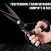 10-inch Handmade Blackened Steel Tailor Scissors for Sewing & Fabric Cutting