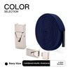 1pairs Wide Elastic Flat Straps with Metal Press Buckles - No Need To Tie Lazy Shoelaces, Lightweight Elastic Shoelaces Suitable for Sports Shoes